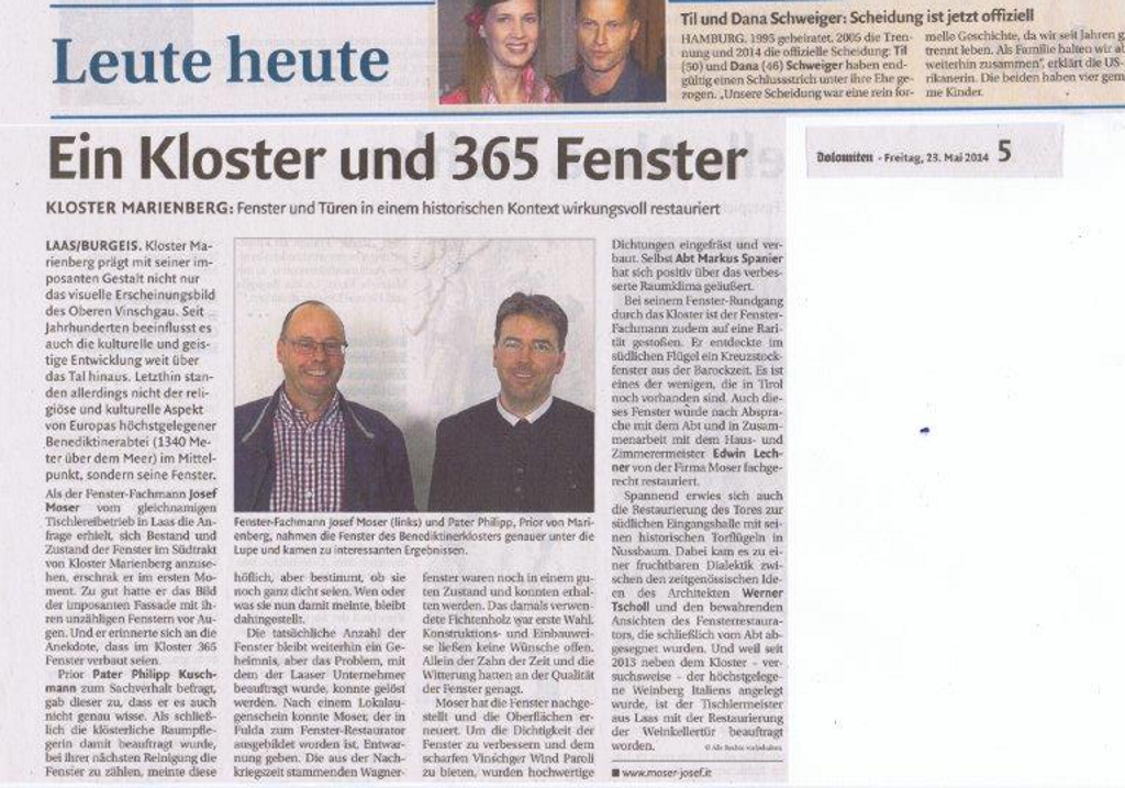 Leute Heute - Dolomiten Ausgabe v. 23.05.2014
